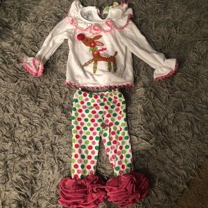 Mud Pie baby Christmas outfit